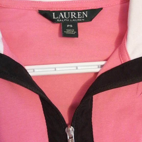 Lauren Ralph Lauren Pink 1/4 Zip - Picture 2 of 2